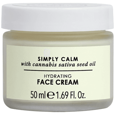 Simply Calm Hydrating Face Cream With Cannabis Sativa Hemp Seed Oil