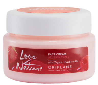 Love Nature Sweet Delights Face Cream with Organic Raspberry Oil