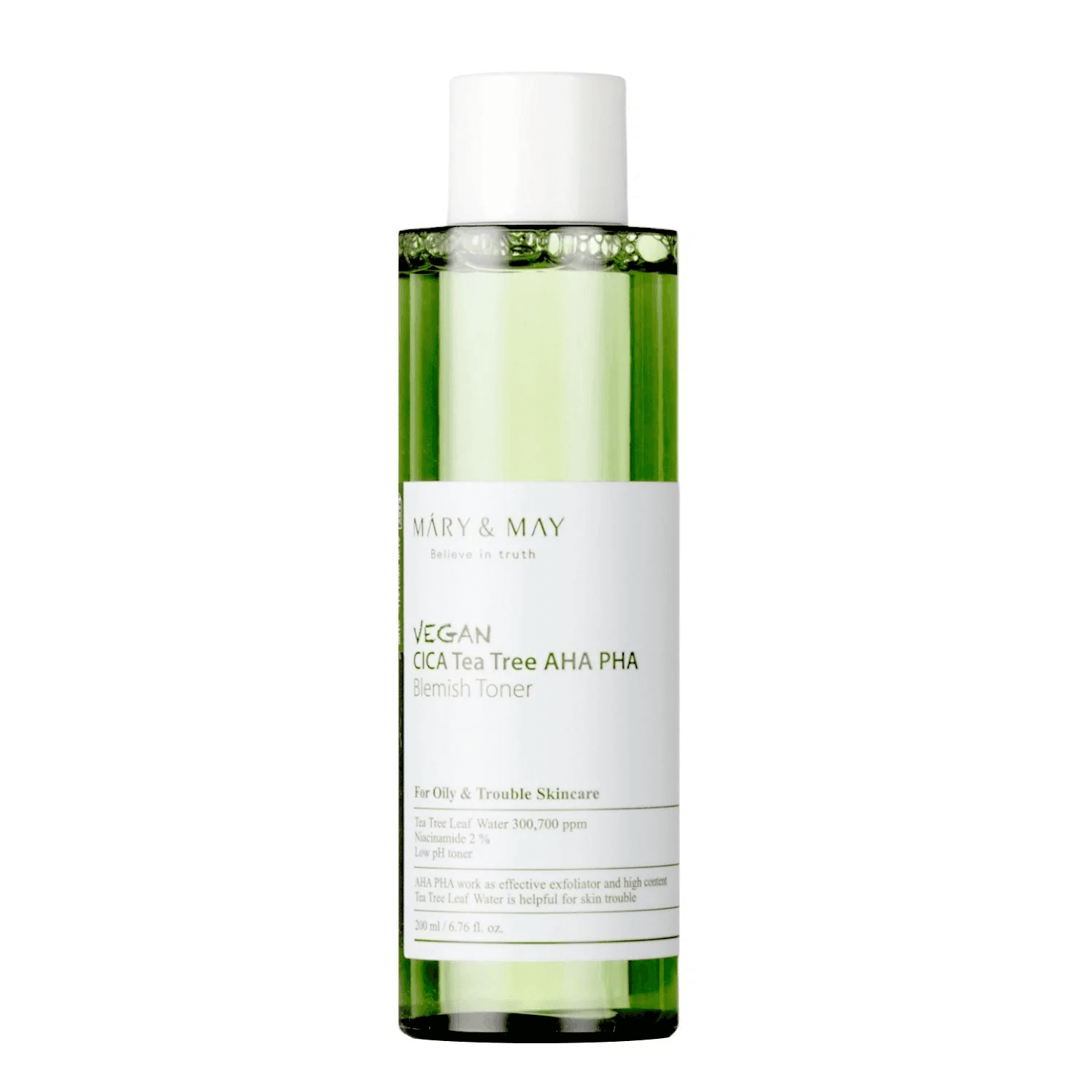 Vegan CICA Tea Tree AHA PHA Toner