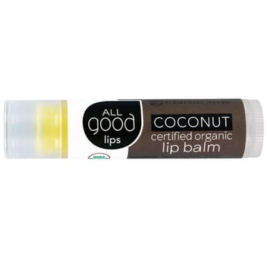 All Good Lips, Certified Organic Lip Balm, Coconut