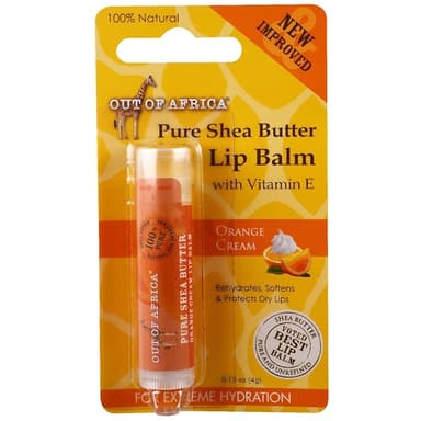 Lip Balm, Pure Shea Butter, Orange Cream