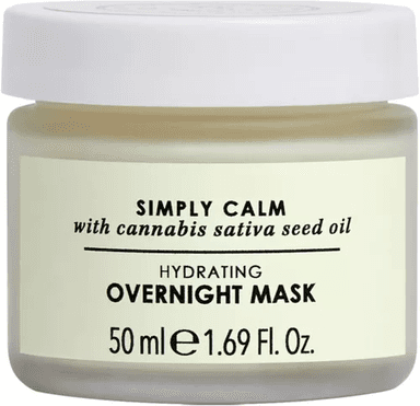 Simply Calm Hydrating Overnight Mask With Cannabis Sativa Hemp Seed Oil 