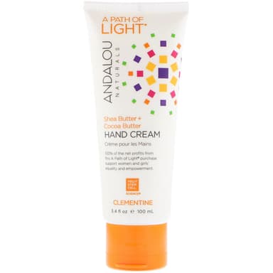 A Path Of Light, Shea Butter + Cocoa Butter Hand Cream, Clementine