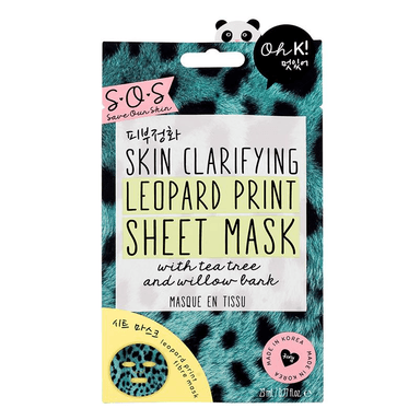 SOS Clarifying Leopard Print Mask