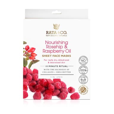 Nourishing Rosehip And Raspberry Oil Sheet Face Masks