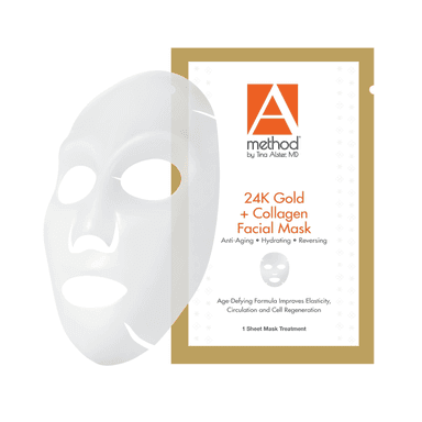 24K Gold + Collagen Facial Mask