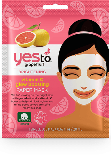 Vitamin C Glow-Boosting Paper Mask – Single Use