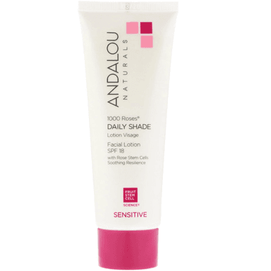 1000 Roses, Daily Shade, Facial Lotion SPF 18, Sensitive
