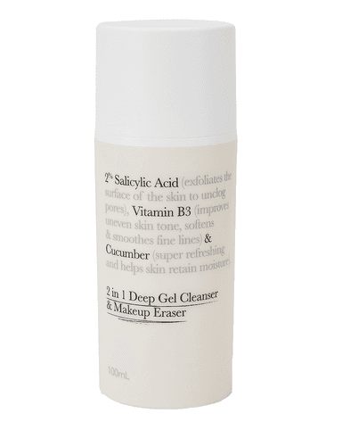 2 in 1 Deep Gel Cleanser and Makeup Eraser Salicylic Acid & Vitamin B3