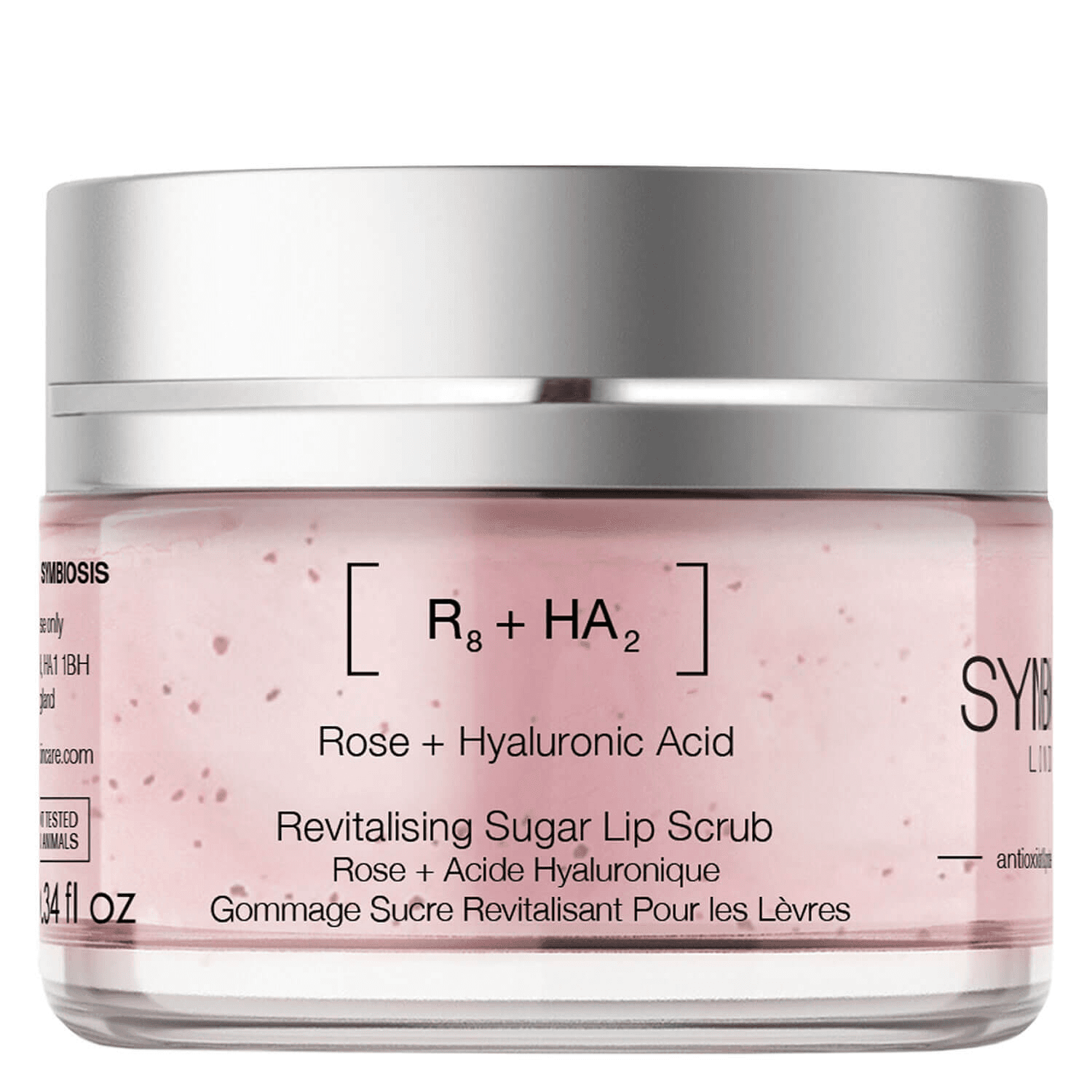 Rose + Hyaluronic Acid - Revitalising Sugar Lip Scrub