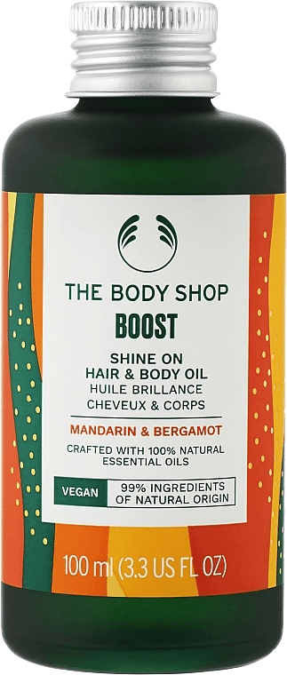 Boost Shine On Hair & Body Oil