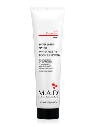 Hyper Sheer SPF 50 Water Resistant Body Sunscreen
