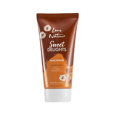 Love Nature Sweet Delights Face Scrub with Organic Hazelnut Extract