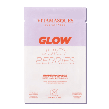 Glow Juicy Berries Biodegradable Face Sheet Mask