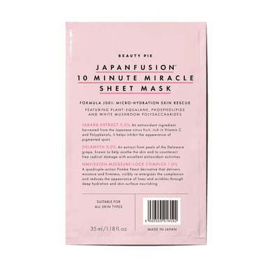 Japanfusion™ 10 Minute Miracle Sheet Mask
