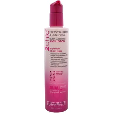 2Chic, Ultra-Luxurious, Body Lotion, Cherry Blossom & Rose Petals