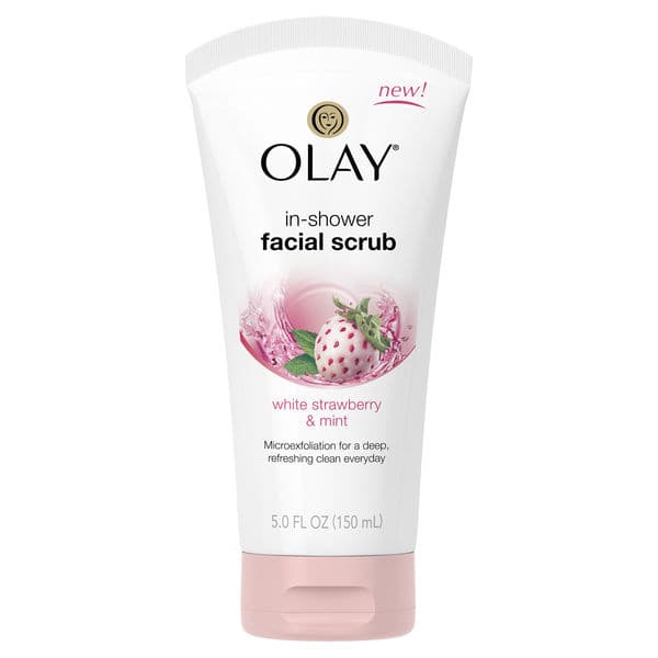 Olay White Strawberry & Mint In-Shower Facial Scrub