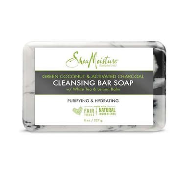 Green Coconut & Activated Charcoal Cleansing Bar Soap
