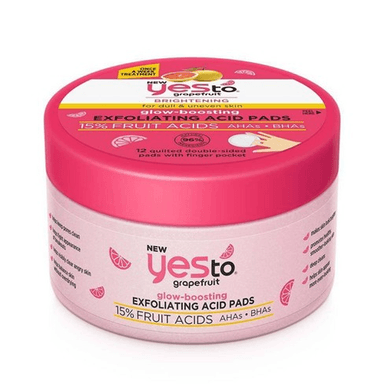 Yes To Grapefruit Glow-boosting Exfoliating Acid Pads
