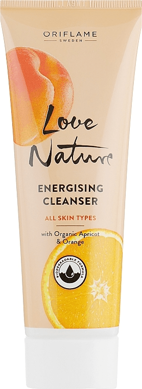 LOVE NATURE Energising Cleanser with Organic Apricot & Orange