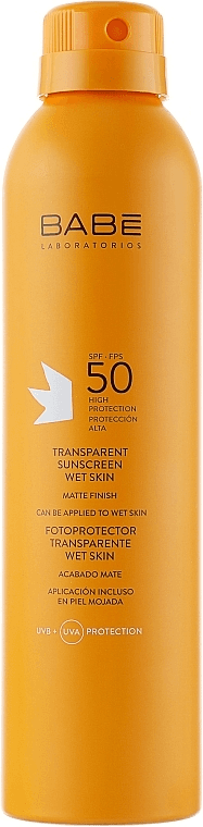 Transparent Sunscreen Wet Skin SPF 50