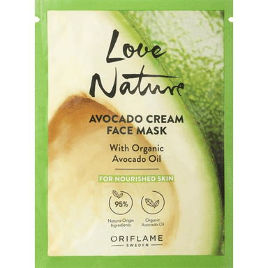 LOVE NATURE Avocado Cream Face Mask with Organic Avocado Oil