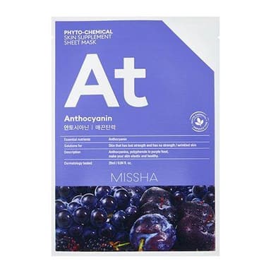 Phytochemical Skin Supplement Sheet Mask (Anthocyanin/Lifting)