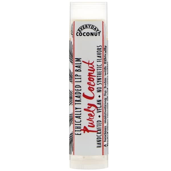 Everyday Coconut, Ethically Traded Lip Balm, Purely Coconut