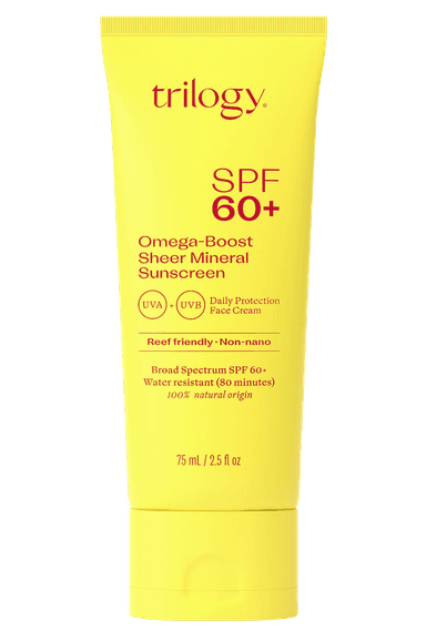 SPF 60+ Omega-Boost Sheer Mineral Sunscreen