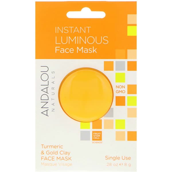 Instant Luminous, Turmeric & Gold Clay Face Mask