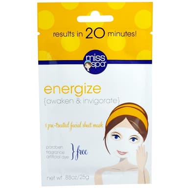 Energize, Pre-Treated Facial Sheet Mask