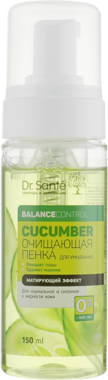 Cucumber Balance Control Очищувальна Пінка Для Вмивання