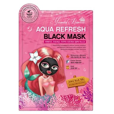 Mermaid Princess Aqua Refresh Black Mask