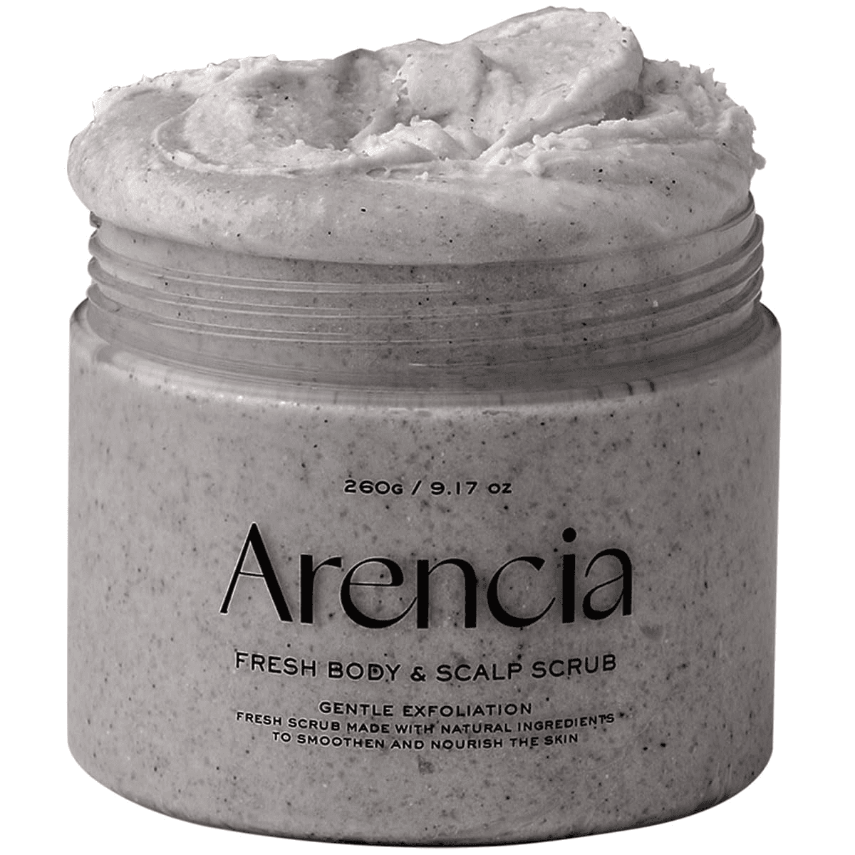 Fresh Cloud Sea Salt Body & Scalp Scrub Black