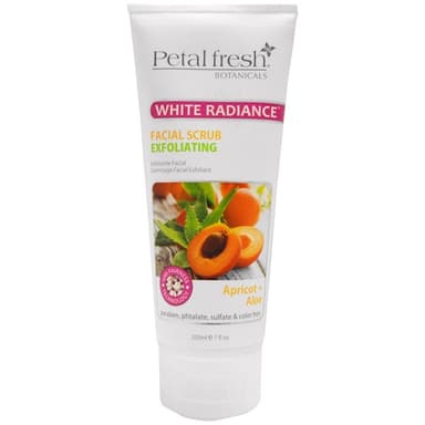 Botanicals, White Radiance Facial Scrub Exfoliating, Apricot & Aloe
