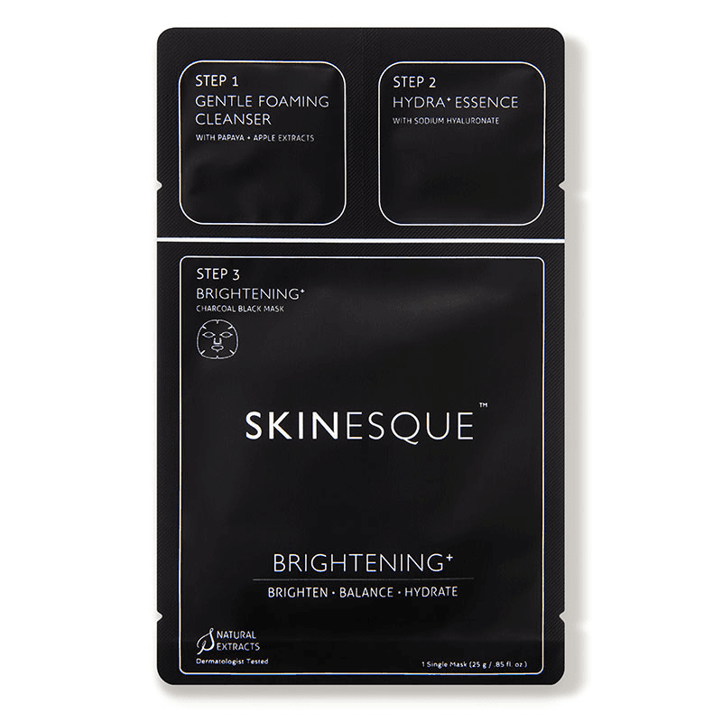 3 Step Brightening+ Charcoal Mask