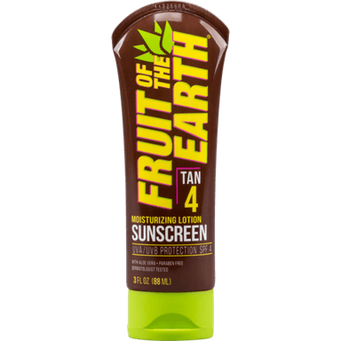 Fruit Of the Earth Tan 4 Moisturizing Lotion Sunscreen