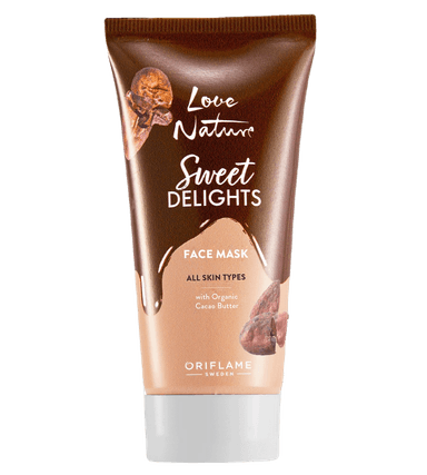 Love Nature Sweet Delights Face Mask with Organic Cacao Butter