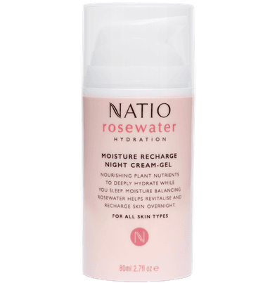 Rosewater Hydration Moisture Recharge Night Cream-Gel