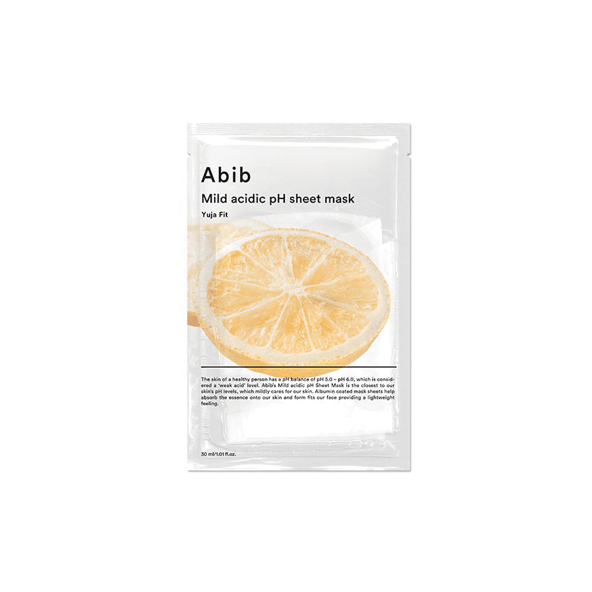 Mild Acidic pH Sheet Mask Yuja Fit