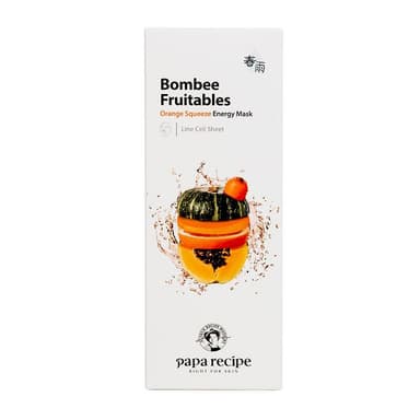 Papa Recipe Bombee Fruitables Orange Squeeze Energy Mask 10 Piece Pack