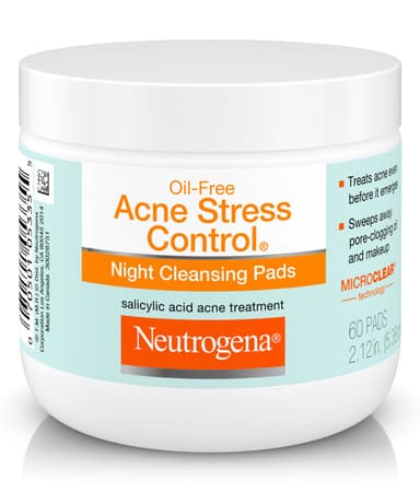 Oil-Free Acne Stress Control® Night Cleansing Pads