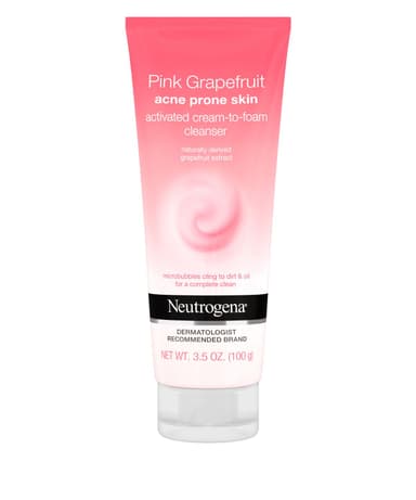 Pink Grapefruit Acne Prone Skin Activated Cream-To-Foam Cleanser