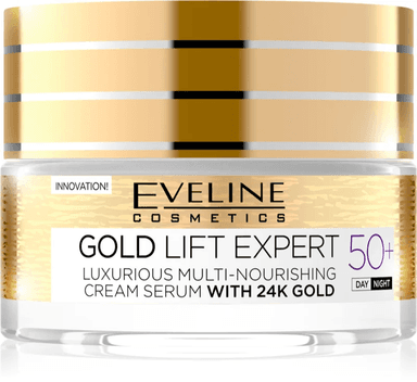 Gold Lift Expert Luxurious Multi-Nourishing Cream Serum with 24k Gold 50+