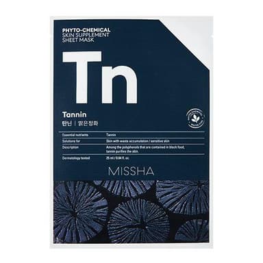 Phytochemical Skin Supplement Sheet Mask (Tannin/Purifying)