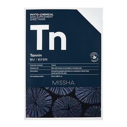 Phytochemical Skin Supplement Sheet Mask (Tannin/Purifying)