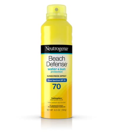 Beach Defense® Water + Sun Protection Sunscreen Spray Broad Spectrum SPF 70