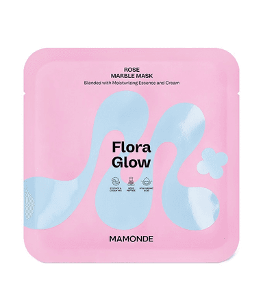 Flora Glow Rose Marble Mask