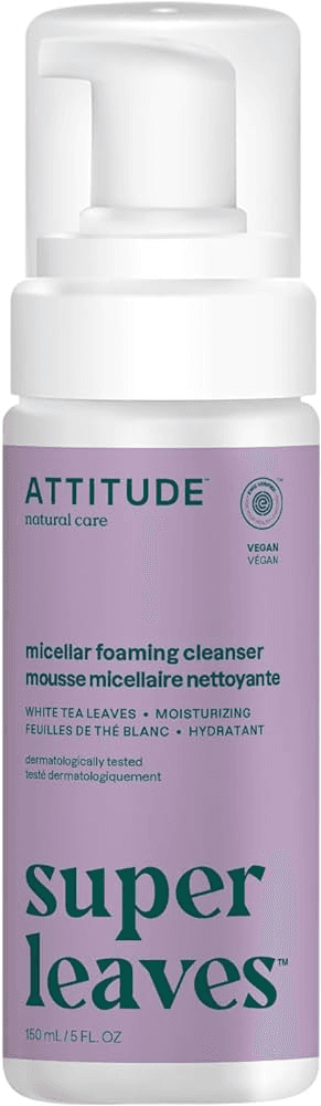 SUPER LEAVES™  Micellar Foaming Cleanser White Tea Leaves