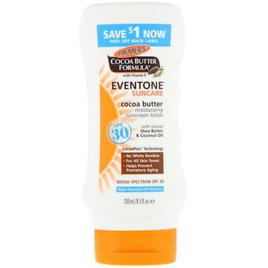 Cocoa Butter Formula, Eventone, Suncare, Cocoa Butter Moisturizing Sunscreen Lotion, SPF 30